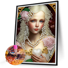 Load image into Gallery viewer, Diamond Painting - Partial Special Shaped - elegant girl (30*40CM)