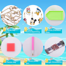 Load image into Gallery viewer, 5pcs DIY Diamond Art Key Rings Art Craft Cartoon Double Sided 5D Gifts (YSK126)