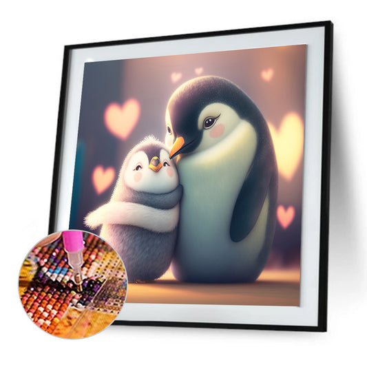 Diamond Painting - Full Round - love penguin (30*30CM)