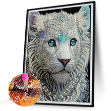 Load image into Gallery viewer, Diamond Painting - Partial Special Shaped - white tiger (30*40CM)