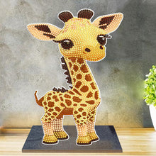 Load image into Gallery viewer, DIY Diamonds Painting Ornaments Wooden Animal Art Craft Kids Gift (GH067)