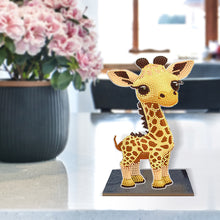 Load image into Gallery viewer, DIY Diamonds Painting Ornaments Wooden Animal Art Craft Kids Gift (GH067)