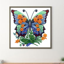 Load image into Gallery viewer, Diamond Painting - Partial Special Shaped - butterfly season (30*30CM)