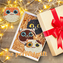 Load image into Gallery viewer, DIY Crystal Diamond Mirror Art Craft Set Cat Paint by Number Kits (006)