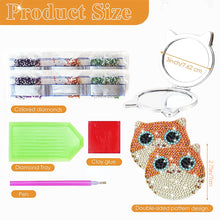 Load image into Gallery viewer, DIY Crystal Diamond Mirror Art Craft Set Cat Paint by Number Kits (008)