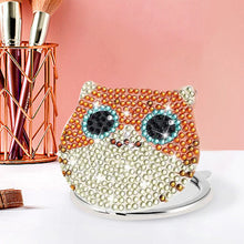 Load image into Gallery viewer, DIY Crystal Diamond Mirror Art Craft Set Cat Paint by Number Kits (008)