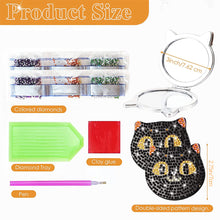 Load image into Gallery viewer, DIY Crystal Diamond Mirror Art Craft Set Cat Paint by Number Kits (009)