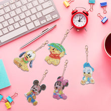 Load image into Gallery viewer, 5pcs Diamond Art Keychain Art Craft 5D Special-shaped Drill Gifts (B12)