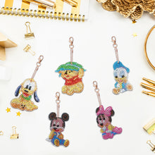 Load image into Gallery viewer, 5pcs Diamond Art Keychain Art Craft 5D Special-shaped Drill Gifts (B12)