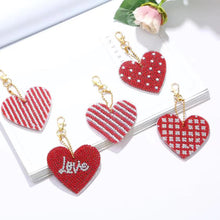 Load image into Gallery viewer, 5pcs Diamond Art Keychain Art Craft 5D Special-shaped Drill Gifts (B13)