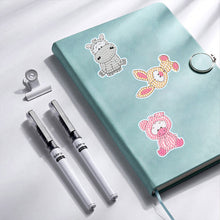 Load image into Gallery viewer, 4pcs Diamond Mosaic Sticker Art Crafts Animal DIY Cartoon Stickers Children Gift