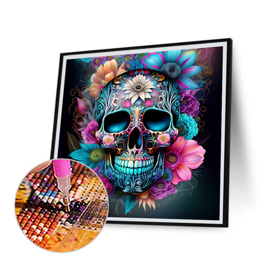 Diamond Painting - Full Round - personalized skull (30*30CM)