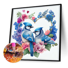 Load image into Gallery viewer, Diamond Painting - Full Round - love wreath bird (30*30CM)