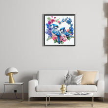 Load image into Gallery viewer, Diamond Painting - Full Round - love wreath bird (30*30CM)