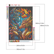 Load image into Gallery viewer, Diamond Painting - Full Round - pterodactyl glass painting (30*40CM)