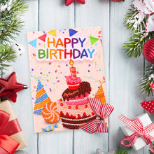 Load image into Gallery viewer, DIY Diamond Art Cards Handmade Birthday 5D Diamond Painting Kits Christmas Cards