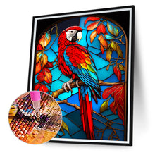 Load image into Gallery viewer, Diamond Painting - Full Round - blue parrot glass painting (30*40CM)