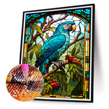 Load image into Gallery viewer, Diamond Painting - Full Round - blue parrot glass painting (30*40CM)