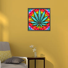 Load image into Gallery viewer, Diamond Painting - Full Round - marijuana leaf (30*30CM)