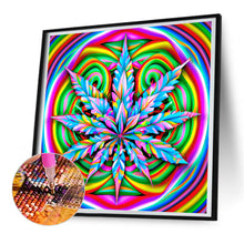 Load image into Gallery viewer, Diamond Painting - Full Round - marijuana leaf (30*30CM)