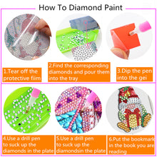 Load image into Gallery viewer, DIY Diamond Art Bookmarks Acrylic 5D Handmade Art Craft for Beginner Adults Kids