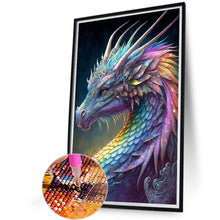 Load image into Gallery viewer, Diamond Painting - Full Round - Rainbow Dragonscale Dragon (40*60CM)