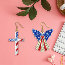 Load image into Gallery viewer, DIY 2 Pairs Special Shaped Double Sided Diamond Painting Earrings (RZ033)