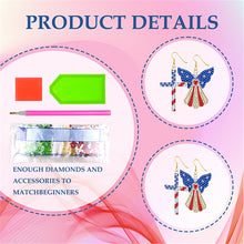 Load image into Gallery viewer, DIY 2 Pairs Special Shaped Double Sided Diamond Painting Earrings (RZ033)