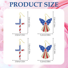 Load image into Gallery viewer, DIY 2 Pairs Special Shaped Double Sided Diamond Painting Earrings (RZ033)