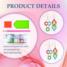 Load image into Gallery viewer, DIY 2 Pairs Special Shaped Double Sided Diamond Painting Earrings (RZ039)