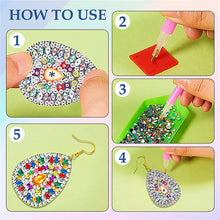 Load image into Gallery viewer, DIY 2 Pairs Special Shaped Double Sided Diamond Painting Earrings (RZ039)