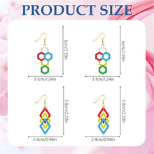 Load image into Gallery viewer, DIY 2 Pairs Special Shaped Double Sided Diamond Painting Earrings (RZ039)