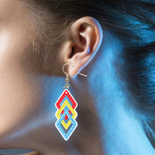 Load image into Gallery viewer, DIY 2 Pairs Special Shaped Double Sided Diamond Painting Earrings (RZ039)