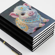 Load image into Gallery viewer, 5D Diamond Mosaic Notebook 50 Pages DIY Art Craft A5 Journal Hand Chinese Zodiac