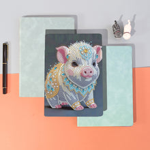 Load image into Gallery viewer, 5D Diamond Mosaic Notebook 50 Pages DIY Art Craft A5 Journal Hand Chinese Zodiac