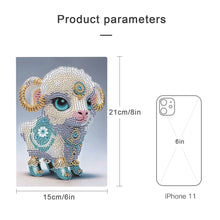 Load image into Gallery viewer, 5D Diamond Mosaic Notebook 50 Pages DIY Art Craft A5 Journal Hand Chinese Zodiac