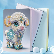 Load image into Gallery viewer, 5D Diamond Mosaic Notebook 50 Pages DIY Art Craft A5 Journal Hand Chinese Zodiac