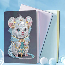 Load image into Gallery viewer, 5D Diamond Mosaic Notebook 50 Pages DIY Art Craft A5 Journal Hand Chinese Zodiac
