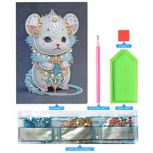 Load image into Gallery viewer, 5D Diamond Mosaic Notebook 50 Pages DIY Art Craft A5 Journal Hand Chinese Zodiac