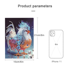 Load image into Gallery viewer, 5D Diamond Mosaic Notebook 50 Pages DIY Art Craft A5 Journal Hand Chinese Zodiac