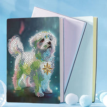 Load image into Gallery viewer, 5D Diamond Mosaic Notebook 50 Pages DIY Art Craft A5 Journal Hand Chinese Zodiac