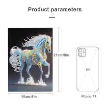 Load image into Gallery viewer, 5D Diamond Mosaic Notebook 50 Pages DIY Art Craft A5 Journal Hand Chinese Zodiac