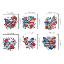 Load image into Gallery viewer, 6pcs 5D Diamond Art Key Rings Art Craft DIY Special-shaped Drill Gifts (GJ063)