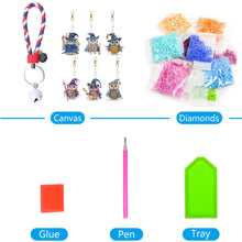 Load image into Gallery viewer, 6pcs 5D Diamond Art Key Rings Art Craft DIY Special-shaped Drill Gifts (GJ066)