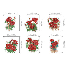 Load image into Gallery viewer, 6pcs 5D Diamond Art Key Rings Art Craft DIY Special-shaped Drill Gifts (GJ067)