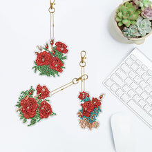 Load image into Gallery viewer, 6pcs 5D Diamond Art Key Rings Art Craft DIY Special-shaped Drill Gifts (GJ067)