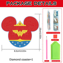 Load image into Gallery viewer, DIY Diamond Painting Coasters Kit Anti Slip Coasters Cartoon Mickey Cup Coasters