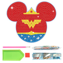 Load image into Gallery viewer, DIY Diamond Painting Coasters Kit Anti Slip Coasters Cartoon Mickey Cup Coasters