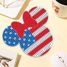 Load image into Gallery viewer, DIY Diamond Painting Coasters Kit Anti Slip Coasters Cartoon Mickey Cup Coasters