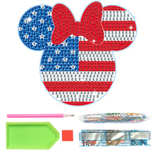 Load image into Gallery viewer, DIY Diamond Painting Coasters Kit Anti Slip Coasters Cartoon Mickey Cup Coasters